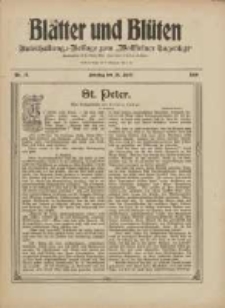 Blätter und Blüten: unterhaltungs-Beilage zum "Wollsteiner Tageblatt" 1909.04.25 Nr17