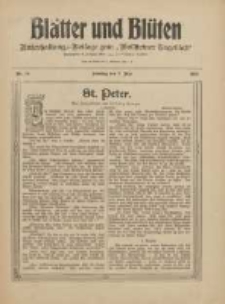 Blätter und Blüten: unterhaltungs-Beilage zum "Wollsteiner Tageblatt" 1909.05.02 Nr18
