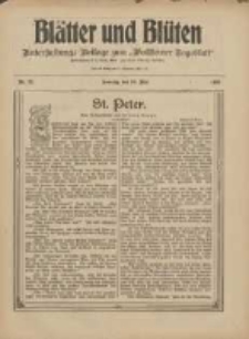 Bl&auml;tter und Bl&uuml;ten: unterhaltungs-Beilage zum "Wollsteiner Tageblatt" 1909.05.30 Nr22