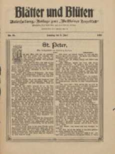 Bl&auml;tter und Bl&uuml;ten: unterhaltungs-Beilage zum "Wollsteiner Tageblatt" 1909.06.06 Nr23