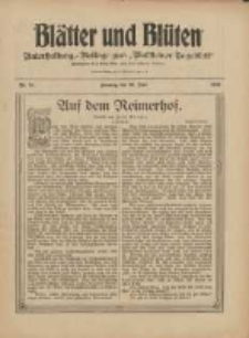 Bl&auml;tter und Bl&uuml;ten: unterhaltungs-Beilage zum "Wollsteiner Tageblatt" 1909.06.20 Nr25