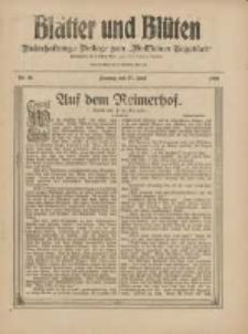 Blätter und Blüten: unterhaltungs-Beilage zum "Wollsteiner Tageblatt" 1909.06.27 Nr26