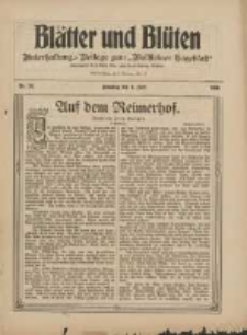 Bl&auml;tter und Bl&uuml;ten: unterhaltungs-Beilage zum "Wollsteiner Tageblatt" 1909.07.04 Nr26