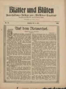 Blätter und Blüten: unterhaltungs-Beilage zum "Wollsteiner Tageblatt" 1909.07.04 Nr26