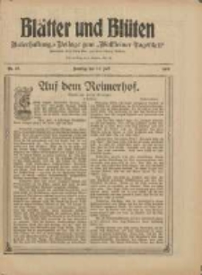 Blätter und Blüten: unterhaltungs-Beilage zum "Wollsteiner Tageblatt" 1909.07.11 Nr27
