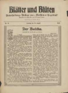 Bl&auml;tter und Bl&uuml;ten: unterhaltungs-Beilage zum "Wollsteiner Tageblatt" 1909.08.29 Nr34