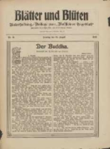 Blätter und Blüten: unterhaltungs-Beilage zum "Wollsteiner Tageblatt" 1909.08.29 Nr34