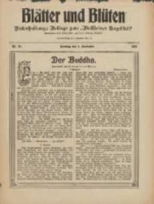 Bl&auml;tter und Bl&uuml;ten: unterhaltungs-Beilage zum "Wollsteiner Tageblatt" 1909.09.05 Nr35