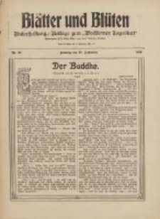 Blätter und Blüten: unterhaltungs-Beilage zum "Wollsteiner Tageblatt" 1909.09.26 Nr38