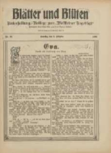 Blätter und Blüten: unterhaltungs-Beilage zum "Wollsteiner Tageblatt" 1909.10.03 Nr39