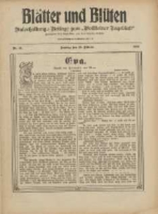 Blätter und Blüten: unterhaltungs-Beilage zum "Wollsteiner Tageblatt" 1909.10.10 Nr40