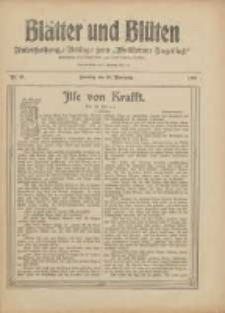 Bl&auml;tter und Bl&uuml;ten: unterhaltungs-Beilage zum "Wollsteiner Tageblatt" 1909.11.28 Nr47