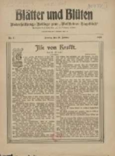 Blätter und Blüten: unterhaltungs-Beilage zum "Wollsteiner Tageblatt" 1910.01.16 Nr2