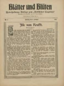 Bl&auml;tter und Bl&uuml;ten: unterhaltungs-Beilage zum "Wollsteiner Tageblatt" 1910.02.06 Nr5