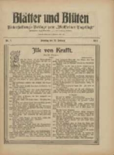 Bl&auml;tter und Bl&uuml;ten: unterhaltungs-Beilage zum "Wollsteiner Tageblatt" 1910.02.27 Nr8
