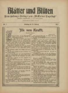 Blätter und Blüten: unterhaltungs-Beilage zum "Wollsteiner Tageblatt" 1910.02.27 Nr8