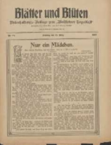 Bl&auml;tter und Bl&uuml;ten: unterhaltungs-Beilage zum "Wollsteiner Tageblatt" 1910.03.13 Nr10