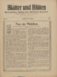 Blätter und Blüten: unterhaltungs-Beilage zum "Wollsteiner Tageblatt" 1910.03.20 Nr11