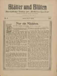 Blätter und Blüten: unterhaltungs-Beilage zum "Wollsteiner Tageblatt" 1910.03.27 Nr12