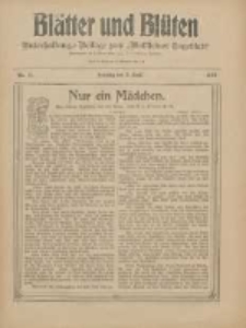 Bl&auml;tter und Bl&uuml;ten: unterhaltungs-Beilage zum "Wollsteiner Tageblatt" 1910.04.03 Nr13