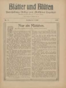 Blätter und Blüten: unterhaltungs-Beilage zum "Wollsteiner Tageblatt" 1910.04.03 Nr13