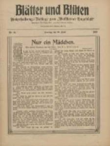 Blätter und Blüten: unterhaltungs-Beilage zum "Wollsteiner Tageblatt" 1910.04.10 Nr14