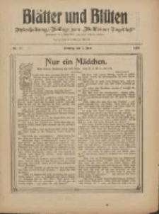 Blätter und Blüten: unterhaltungs-Beilage zum "Wollsteiner Tageblatt" 1910.05.01 Nr17