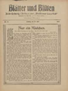 Blätter und Blüten: unterhaltungs-Beilage zum "Wollsteiner Tageblatt" 1910.05.29 Nr20