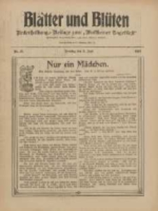 Bl&auml;tter und Bl&uuml;ten: unterhaltungs-Beilage zum "Wollsteiner Tageblatt" 1910.06.05 Nr21