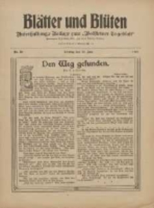 Bl&auml;tter und Bl&uuml;ten: unterhaltungs-Beilage zum "Wollsteiner Tageblatt" 1910.06.19 Nr23