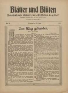 Blätter und Blüten: unterhaltungs-Beilage zum "Wollsteiner Tageblatt" 1910.06.19 Nr23