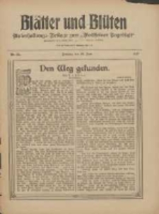 Blätter und Blüten: unterhaltungs-Beilage zum "Wollsteiner Tageblatt" 1910.06.26 Nr24