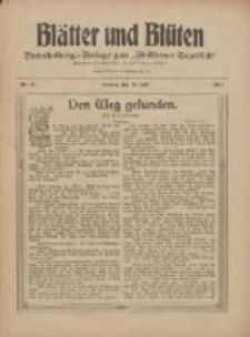 Bl&auml;tter und Bl&uuml;ten: unterhaltungs-Beilage zum "Wollsteiner Tageblatt" 1910.07.17 Nr27