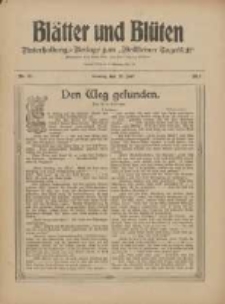 Blätter und Blüten: unterhaltungs-Beilage zum "Wollsteiner Tageblatt" 1910.07.17 Nr27