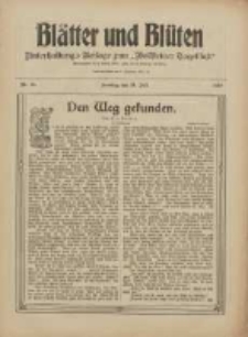Bl&auml;tter und Bl&uuml;ten: unterhaltungs-Beilage zum "Wollsteiner Tageblatt" 1910.07.24 Nr28