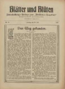 Blätter und Blüten: unterhaltungs-Beilage zum "Wollsteiner Tageblatt" 1910.07.24 Nr28