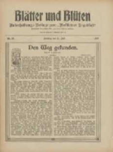 Bl&auml;tter und Bl&uuml;ten: unterhaltungs-Beilage zum "Wollsteiner Tageblatt" 1910.07.31 Nr29