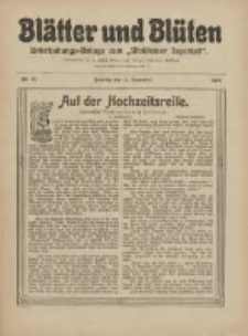 Bl&auml;tter und Bl&uuml;ten: unterhaltungs-Beilage zum "Wollsteiner Tageblatt" 1910.09.11 Nr35