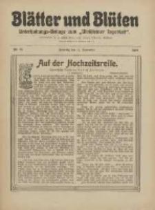 Blätter und Blüten: unterhaltungs-Beilage zum "Wollsteiner Tageblatt" 1910.09.11 Nr35