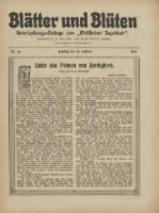Bl&auml;tter und Bl&uuml;ten: unterhaltungs-Beilage zum "Wollsteiner Tageblatt" 1910.10.16 Nr40