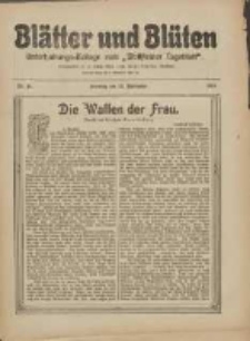 Bl&auml;tter und Bl&uuml;ten: unterhaltungs-Beilage zum "Wollsteiner Tageblatt" 1910.11.13 Nr44