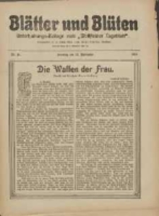 Blätter und Blüten: unterhaltungs-Beilage zum "Wollsteiner Tageblatt" 1910.11.13 Nr44