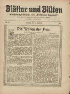 Blätter und Blüten: unterhaltungs-Beilage zum "Wollsteiner Tageblatt" 1910.12.11 Nr48