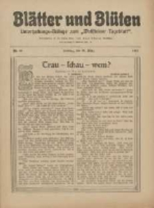Bl&auml;tter und Bl&uuml;ten: unterhaltungs-Beilage zum "Wollsteiner Tageblatt" 1911.03.26 Nr13