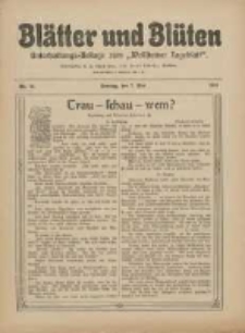 Bl&auml;tter und Bl&uuml;ten: unterhaltungs-Beilage zum "Wollsteiner Tageblatt" 1911.05.07 Nr19
