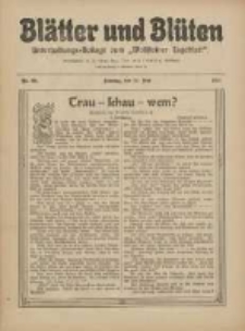 Bl&auml;tter und Bl&uuml;ten: unterhaltungs-Beilage zum "Wollsteiner Tageblatt" 1911.05.14 Nr20