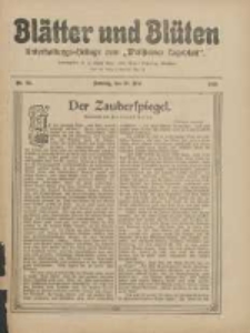 Bl&auml;tter und Bl&uuml;ten: unterhaltungs-Beilage zum "Wollsteiner Tageblatt" 1911.05.28 Nr22