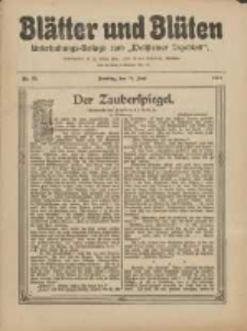 Bl&auml;tter und Bl&uuml;ten: unterhaltungs-Beilage zum "Wollsteiner Tageblatt" 1911.06.11 Nr23