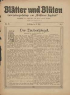 Bl&auml;tter und Bl&uuml;ten: unterhaltungs-Beilage zum "Wollsteiner Tageblatt" 1911.07.02 Nr26