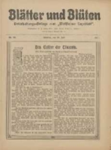 Bl&auml;tter und Bl&uuml;ten: unterhaltungs-Beilage zum "Wollsteiner Tageblatt" 1911.07.23 Nr29